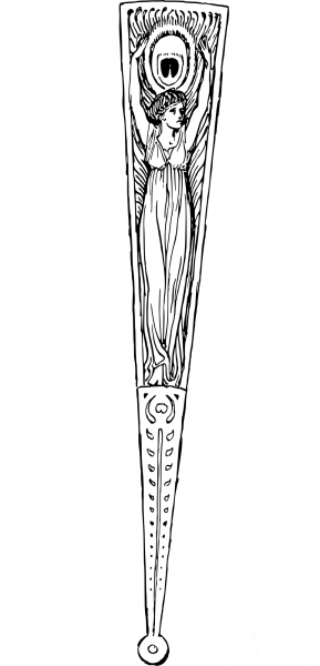 Fan coloring page image