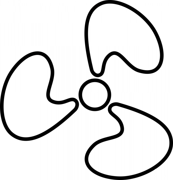 Fan Symbol coloring page image