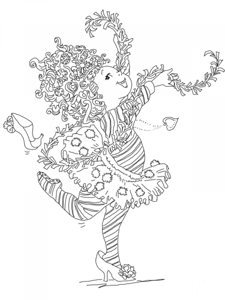 Fancy Nancy coloring page image