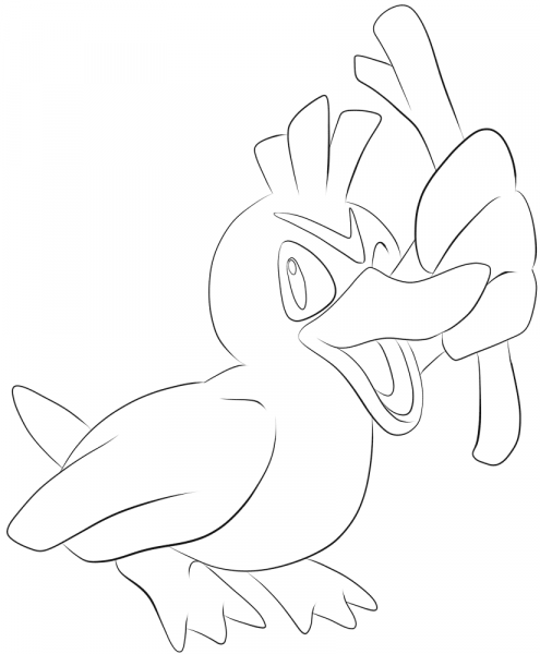 Farfetch’d coloring page image