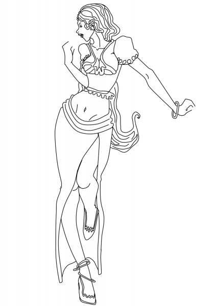 Fashion Girl coloring page image