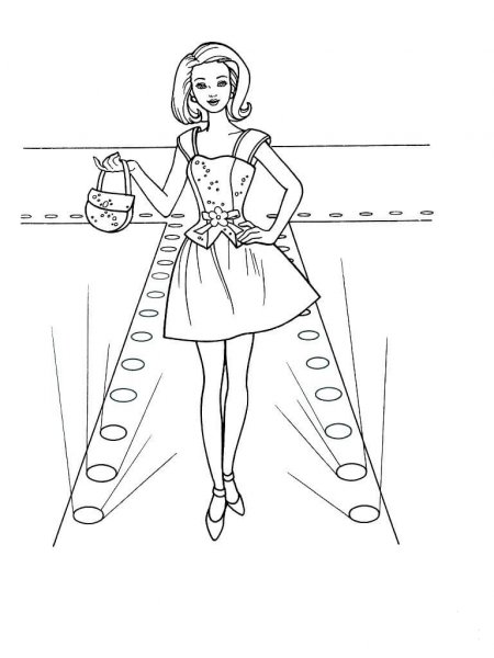 Fashion Show  coloring page image