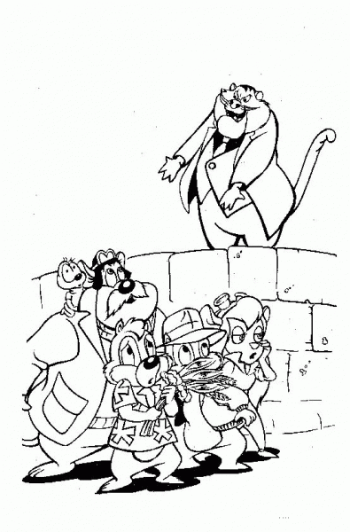 Fat Cat coloring page image