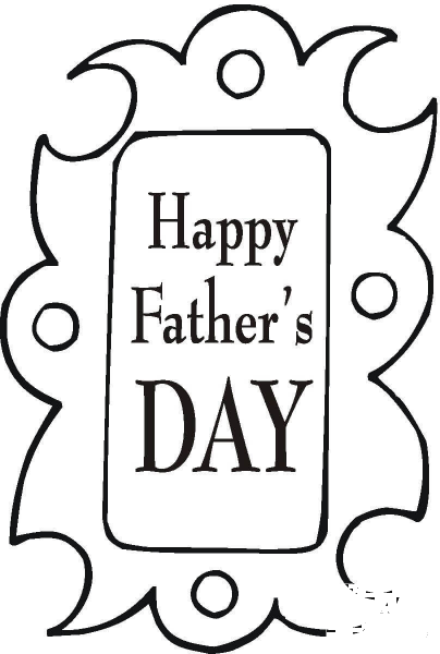 Father’s Day Greeting Card  coloring page image