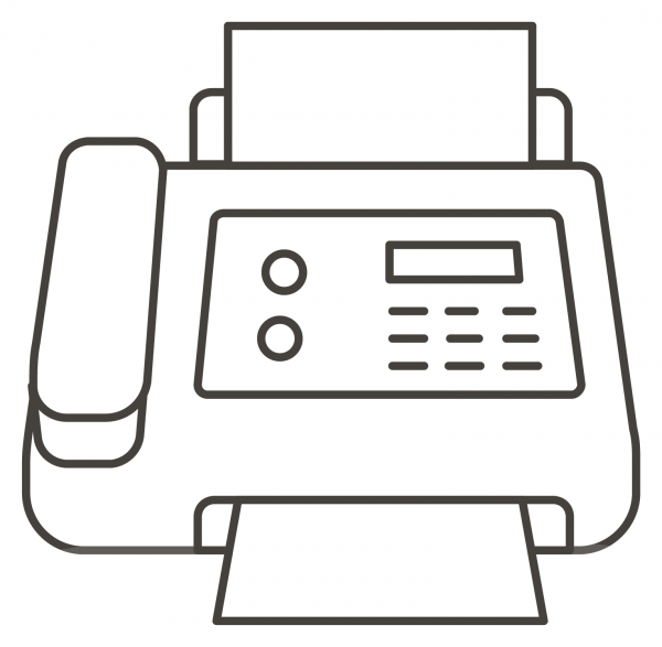 Fax Machine coloring page image