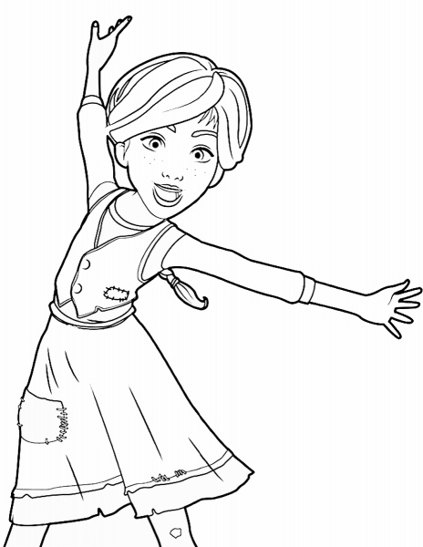 FeÌlicie from Leap! coloring page image