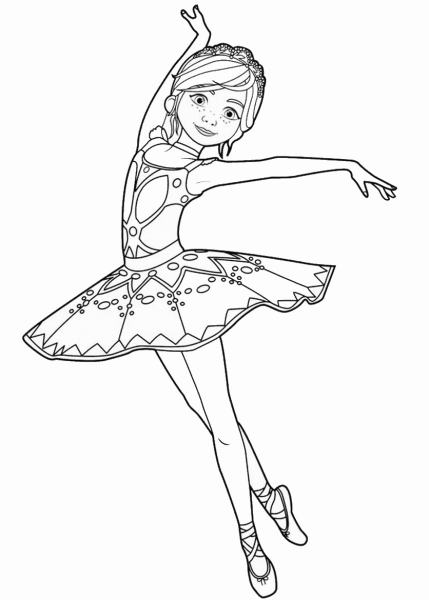 FeÌlicie Milliner from Ballerina Movie coloring page image