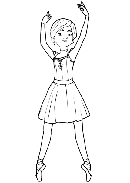 FeÌlicie Milliner from Leap! Movie coloring page image