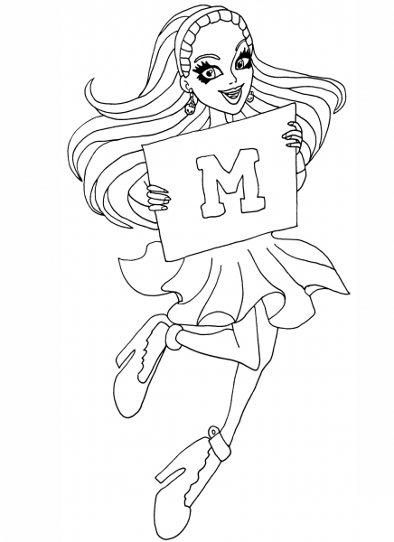 Fear Squad Spectra coloring page image