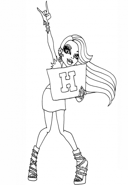 Fear Squad Venus coloring page image
