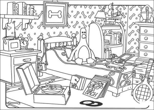 Feathers McGraw  coloring page image