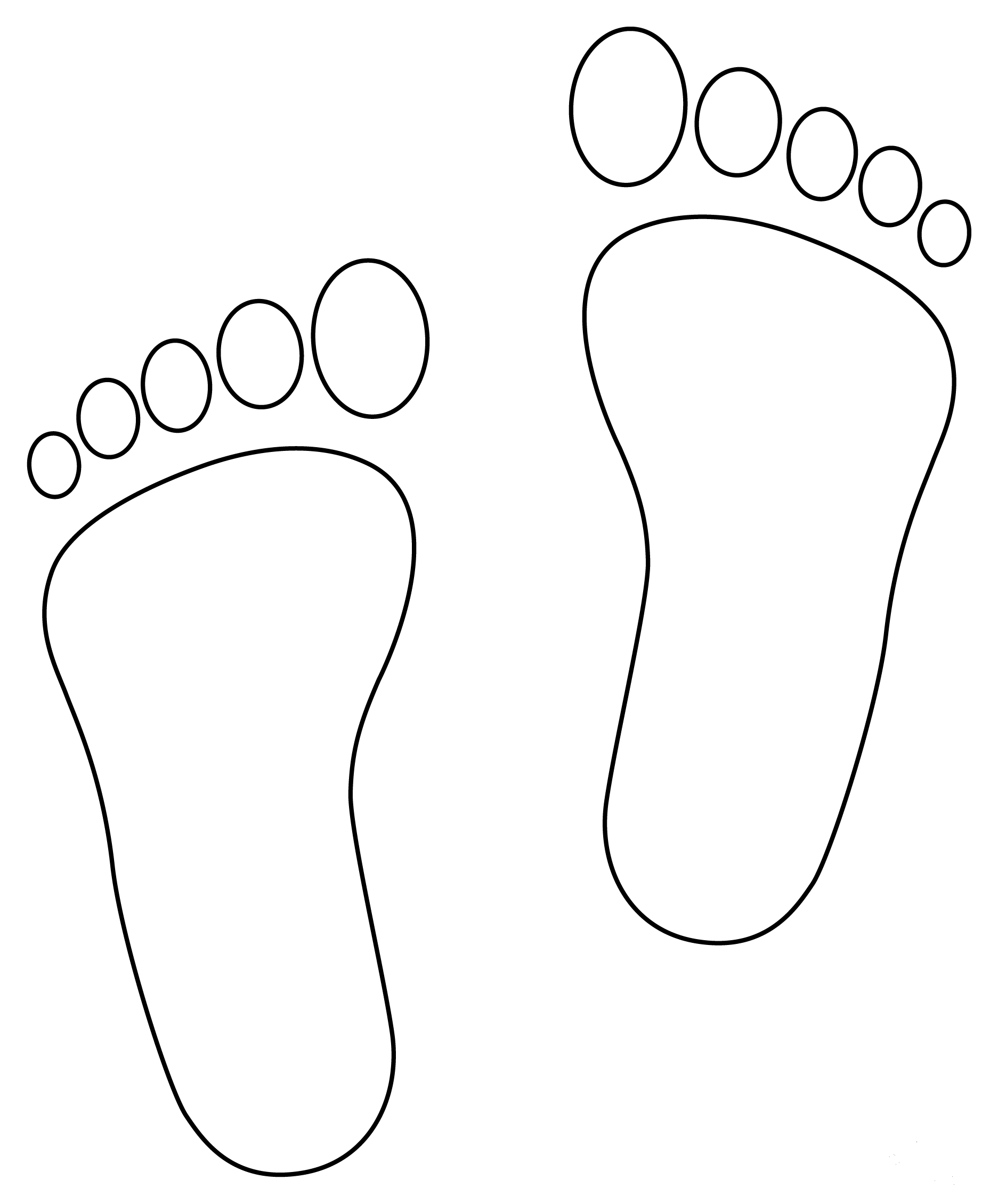 Feet coloring page - ColouringPages