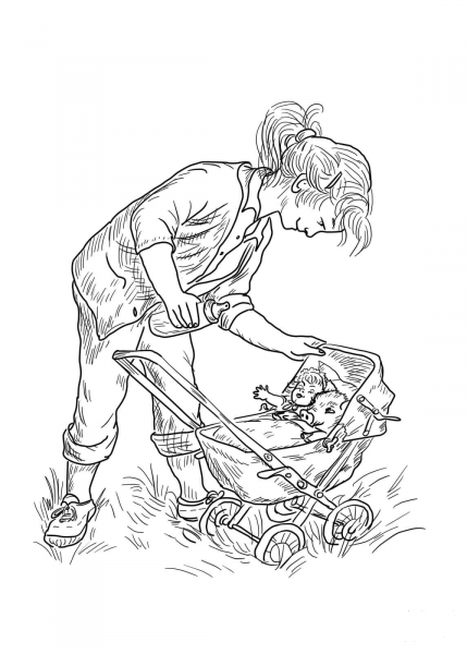 Fern’s Babies coloring page image
