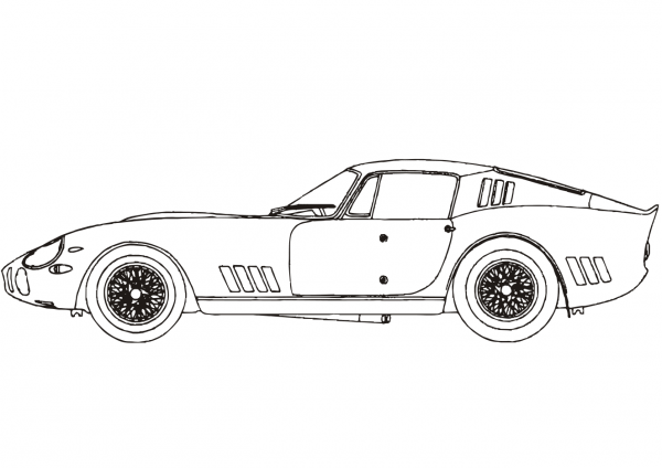 Ferrari 275 GTB coloring page image