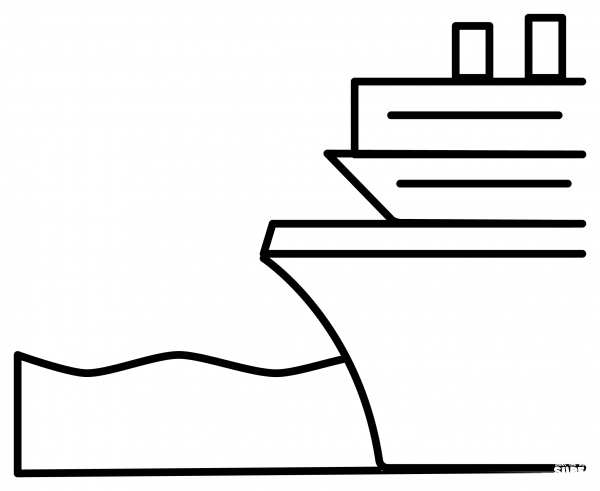 Ferry Emoji coloring page - ColouringPages