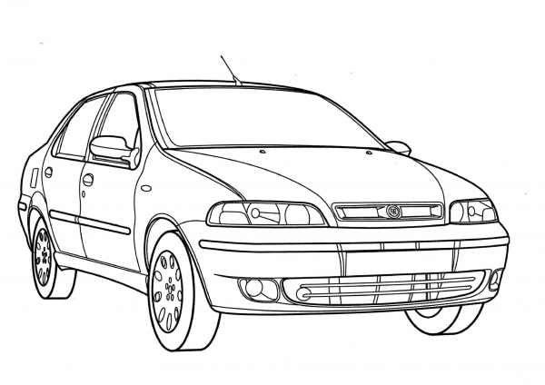 Fiat Albea  coloring page image