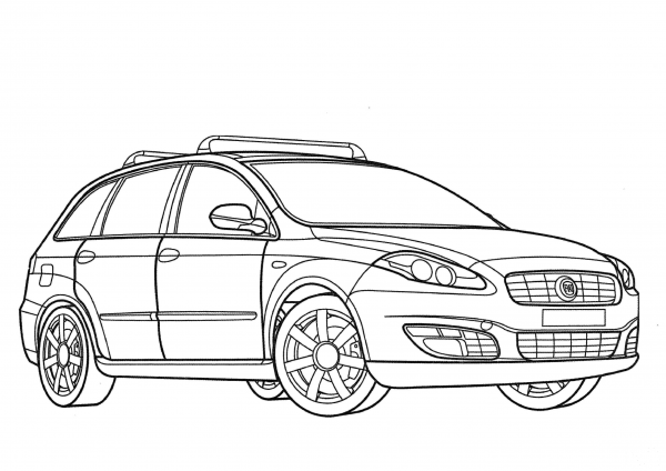 Fiat Croma  coloring page image