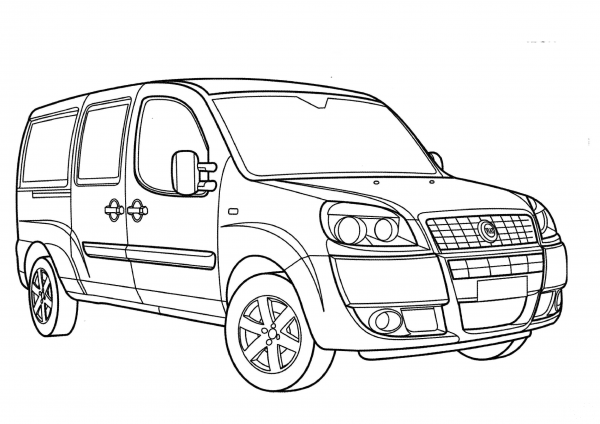 Fiat Doblo  coloring page image