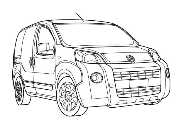 Fiat Fiorino  coloring page image