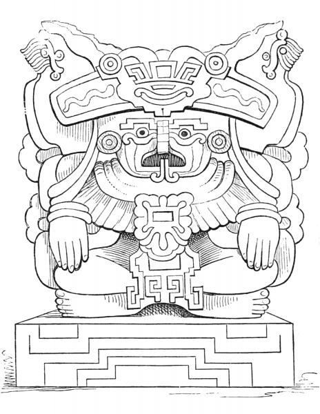 Figure from Oaxaca coloring page image