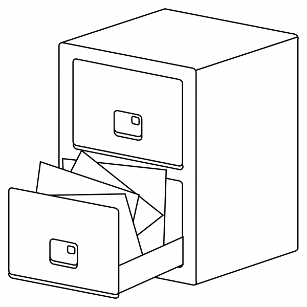 File Cabinet coloring page image
