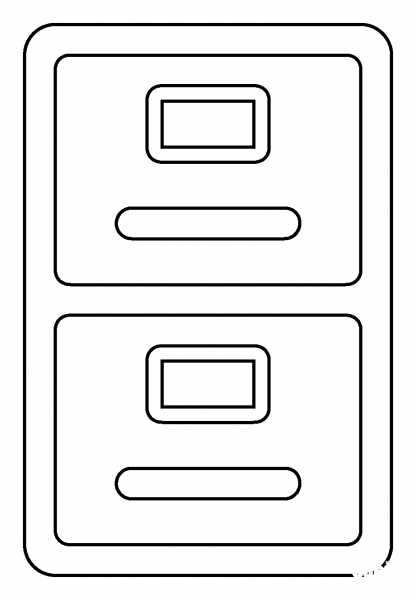 File Cabinet Emoji coloring page image