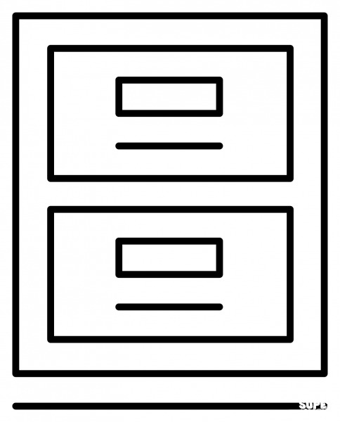 File Cabinet Emoji coloring page - ColouringPages