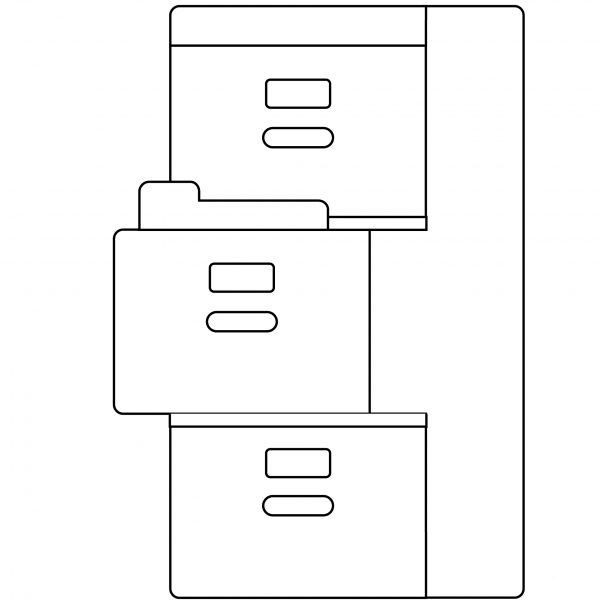 File Cabinet Emoji coloring page image