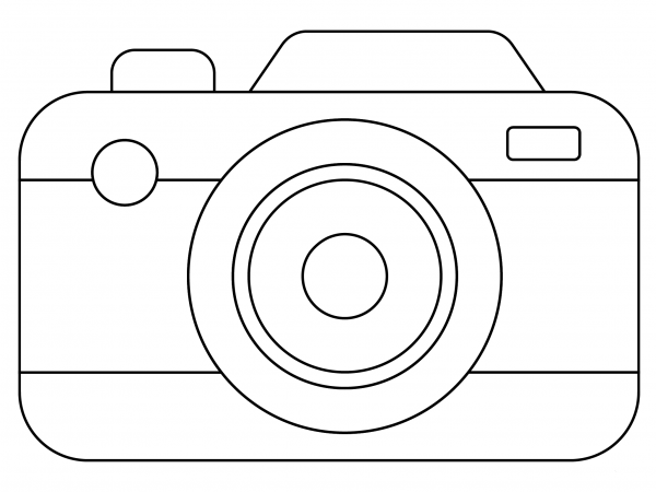Film Camera coloring page image