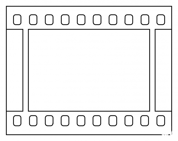 Film Frames Emoji coloring page image