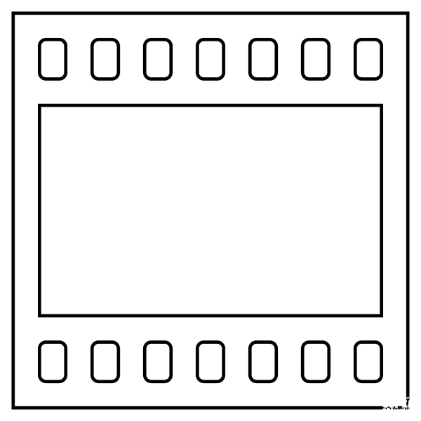 Film Frames Emoji coloring page image