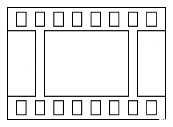 Film Frames Emoji coloring page image