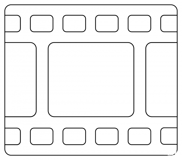 Film Strip coloring page image
