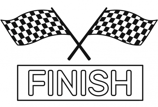 Finish Line coloring page image