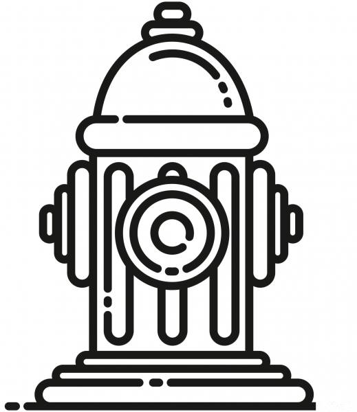 Fire Hydrant coloring page image