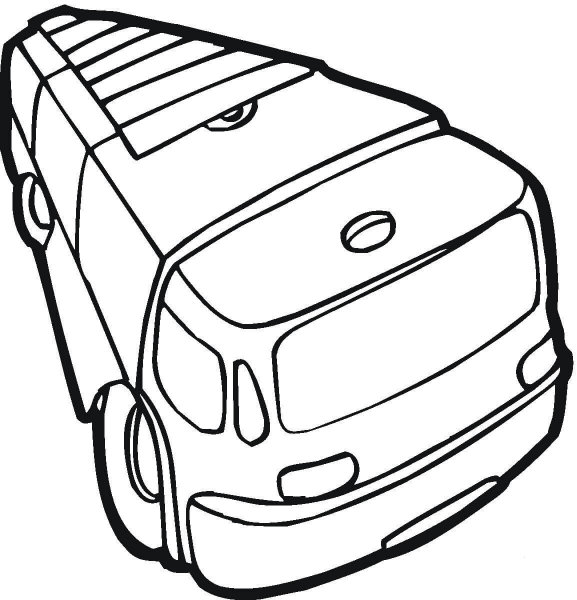 Fire Truck coloring page image