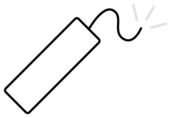 Firecracker Emoji coloring page image