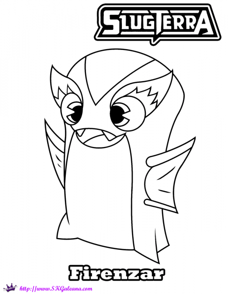 Firenzar Slug coloring page image