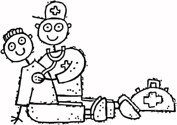 First Help  coloring page image
