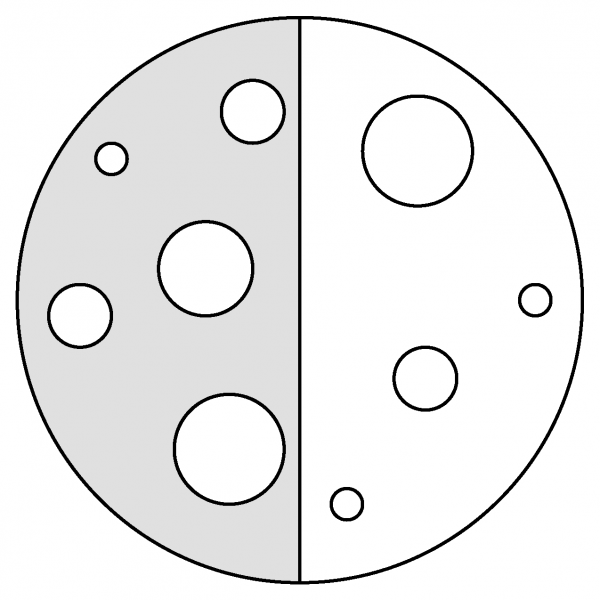 First Quarter Moon Emoji coloring page image