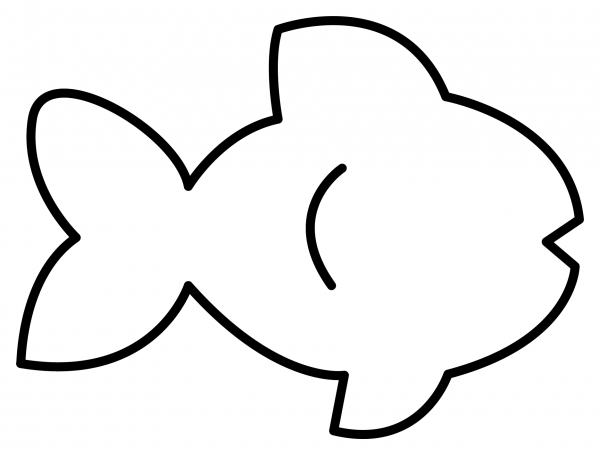 Fish Emoji coloring page image