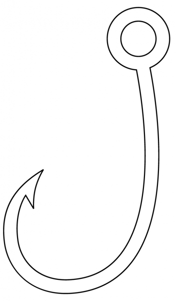 Fish Hook coloring page image