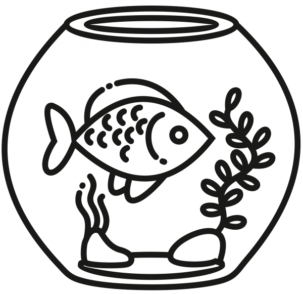 Fish Tank coloring page image
