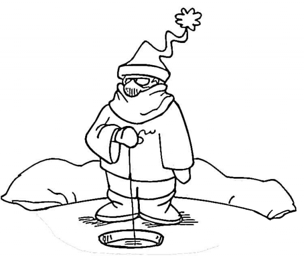 Fishing In Canada  coloring page image
