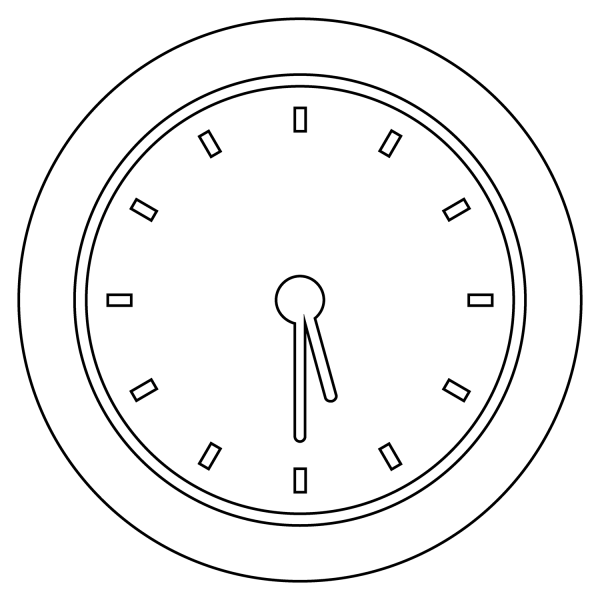 Five Thirty Emoji coloring page image