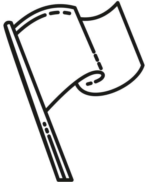 Flag Banner coloring page image