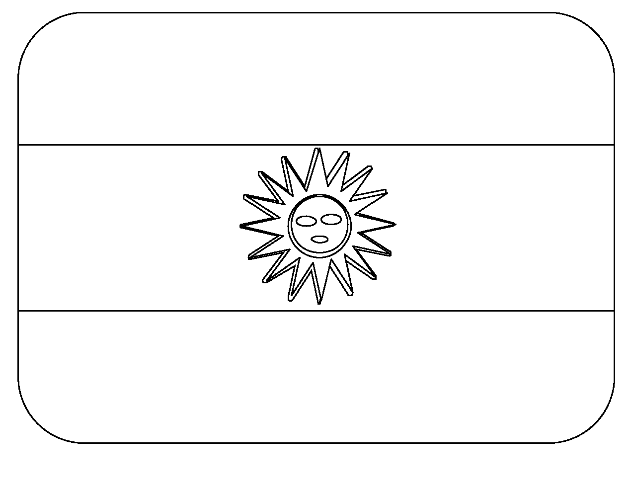 Flag Of Argentina Emoji Coloring Page - Colouringpages