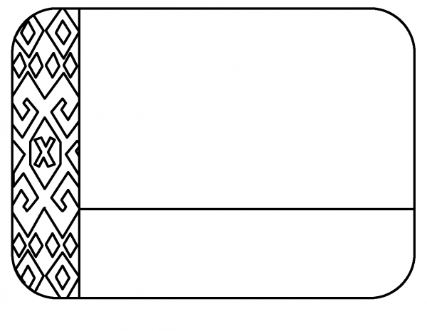 Flag of Belarus Emoji coloring page image