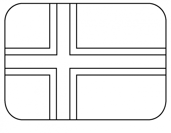 Flag of Bouvet Island Emoji coloring page image