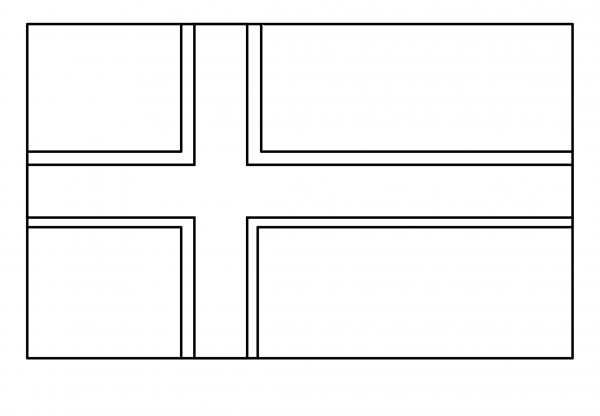 Flag of Bouvet Island Emoji coloring page image